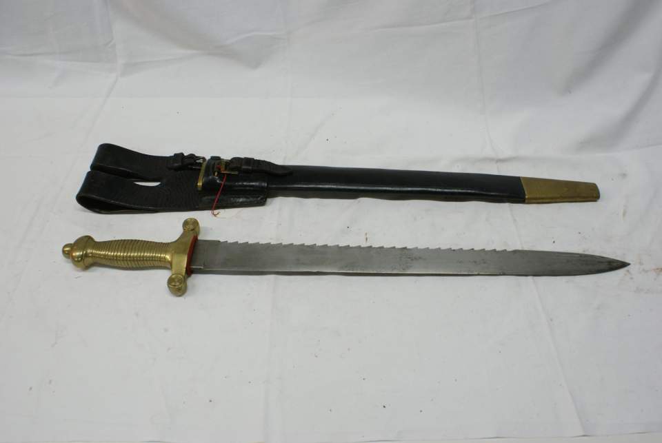 Faschinenmesser mit Scheide, eidg. Ord. 1842/52, Arillerie