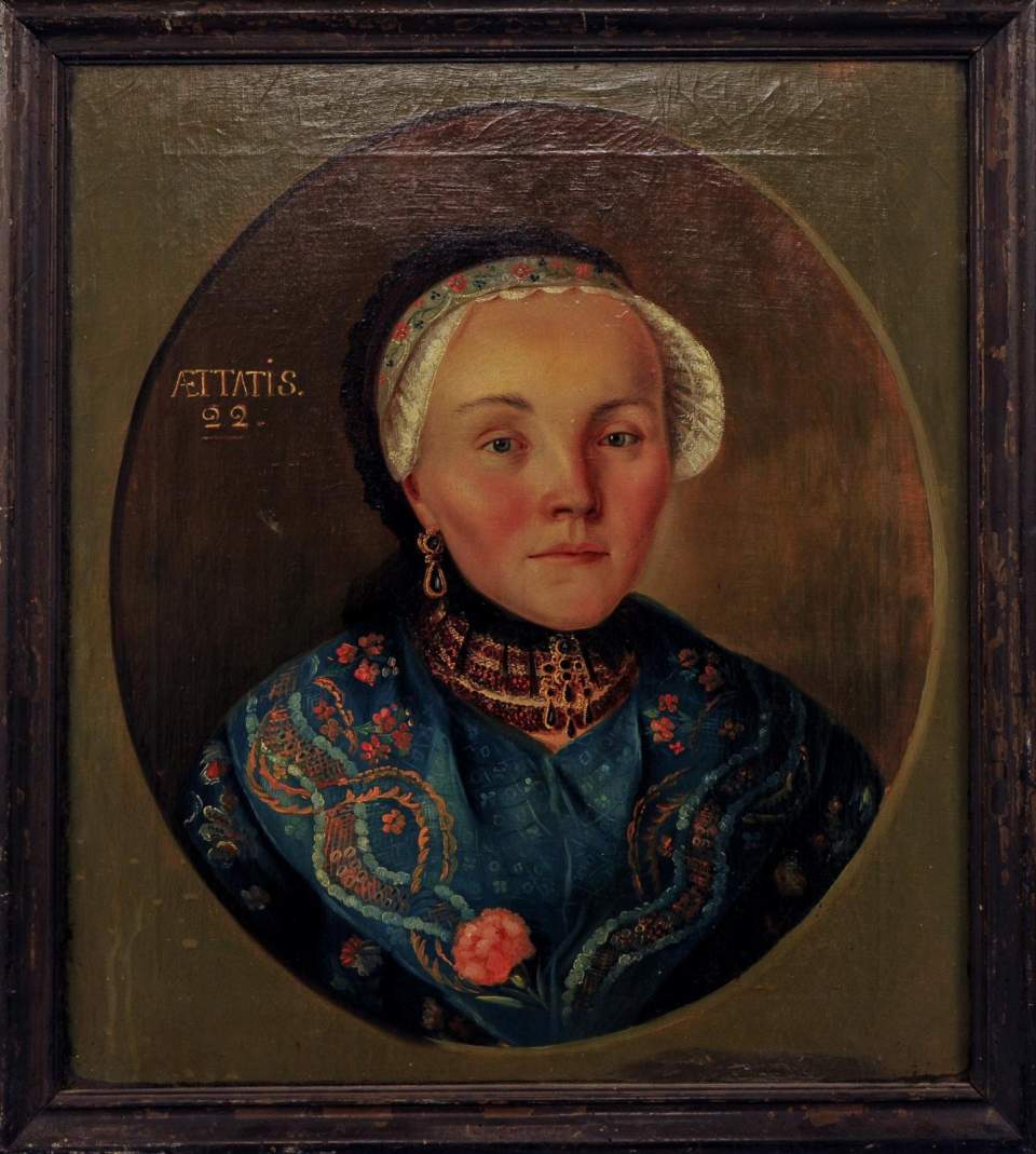 Gemälde, Porträt der Miriam Schläpfer geb. Preisig