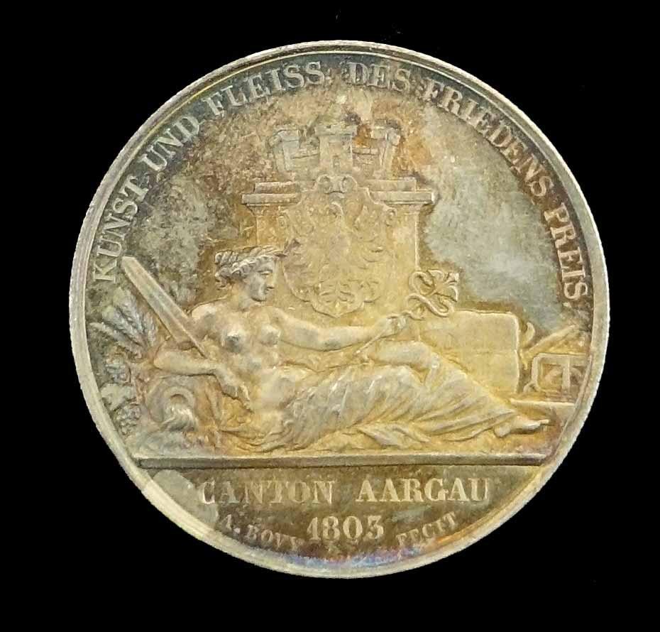 Medaille 25. Jubiläum d. Schweiz. Schützenverein Aarau