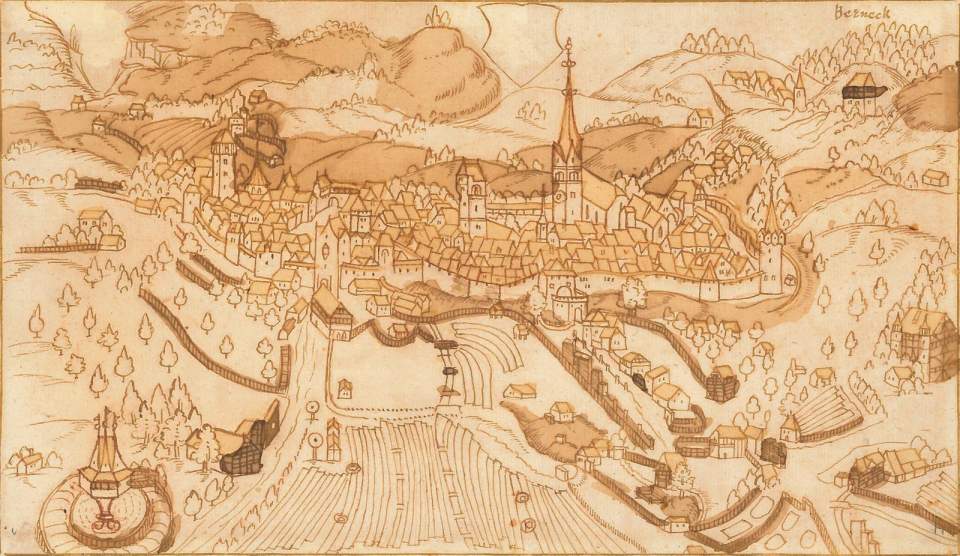St.Gallen von Westen nach Vogtherrplan