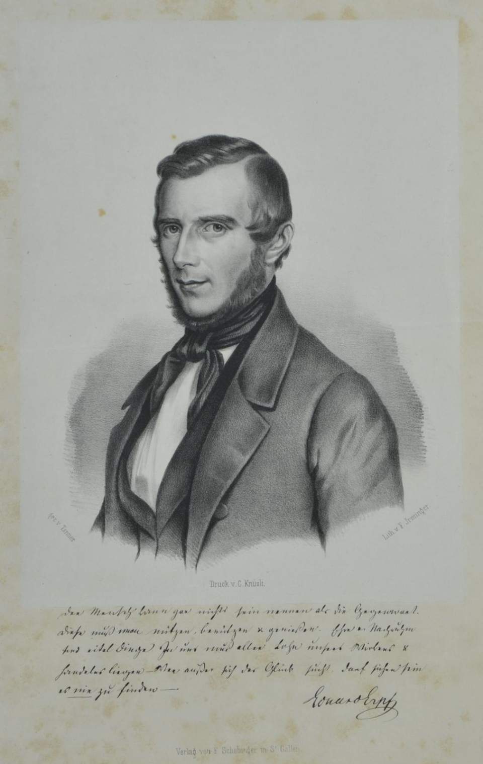 Lithographie Eduard Ernst?