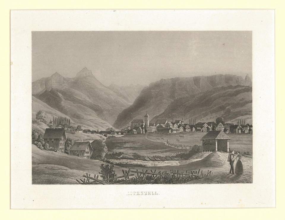 Grafik: Appenzell von Norden