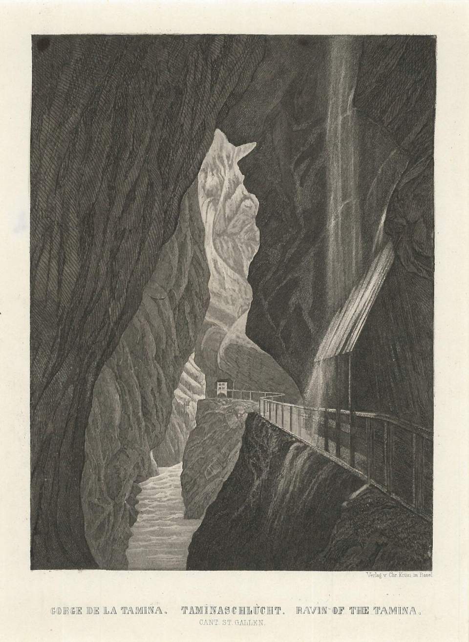 Ansicht, Taminaschlucht