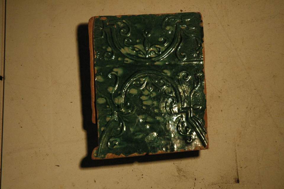 Ofenkachel(n), Füllkachel, grün