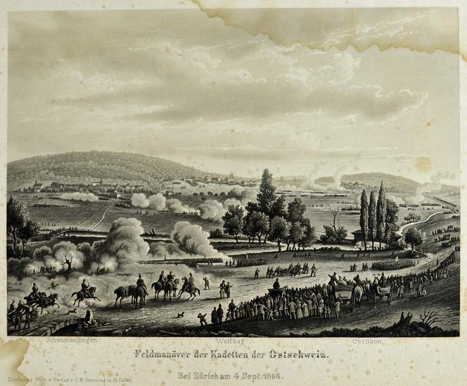 Bild Feldmanöver der Kadetten der Ostschweiz bei Zürich