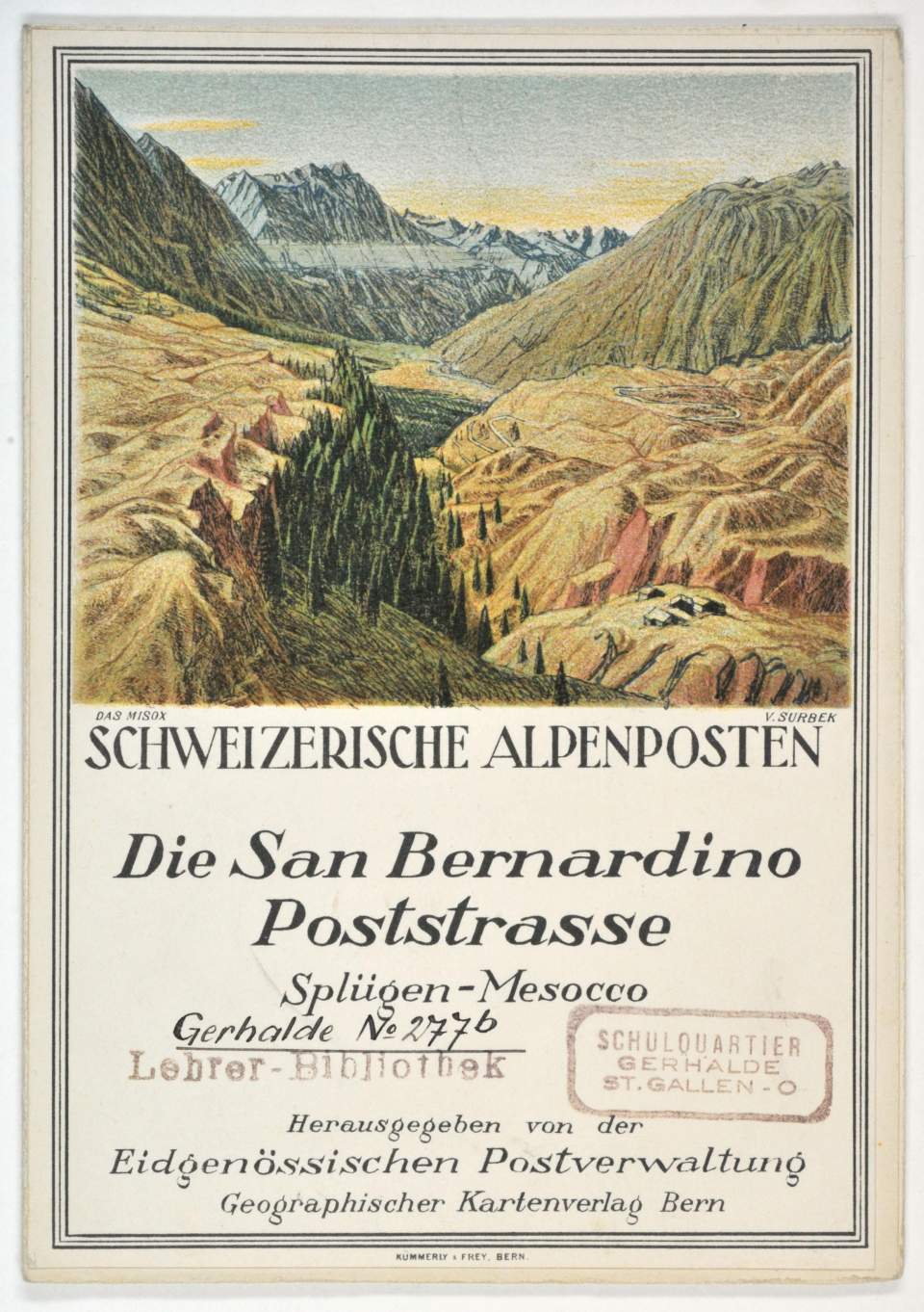Landkarte und Beschreibung Poststrasse