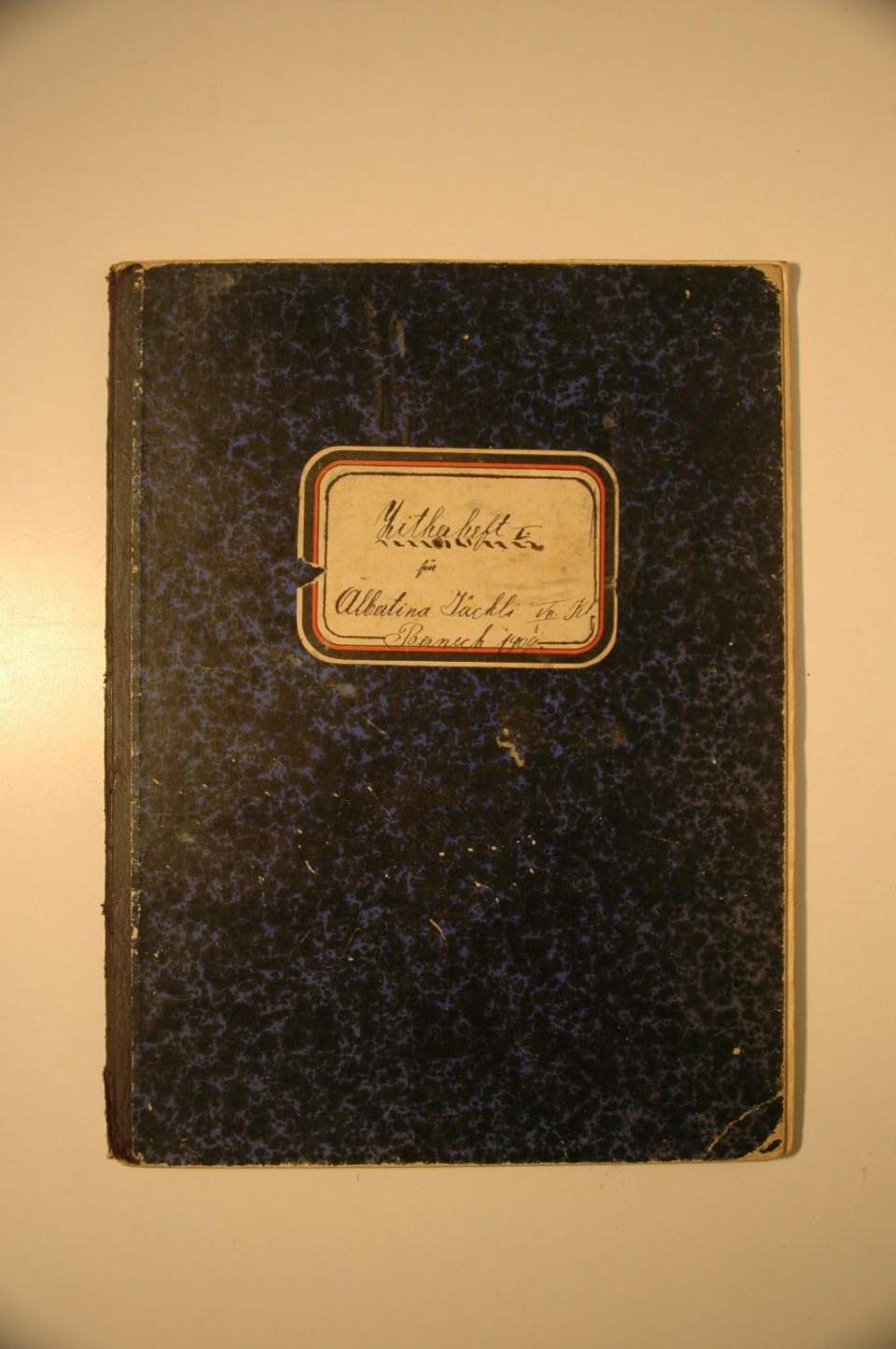 Notenheft, Zither