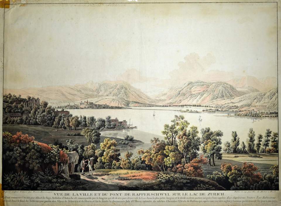 Ansicht Rapperswil mit Seesteg