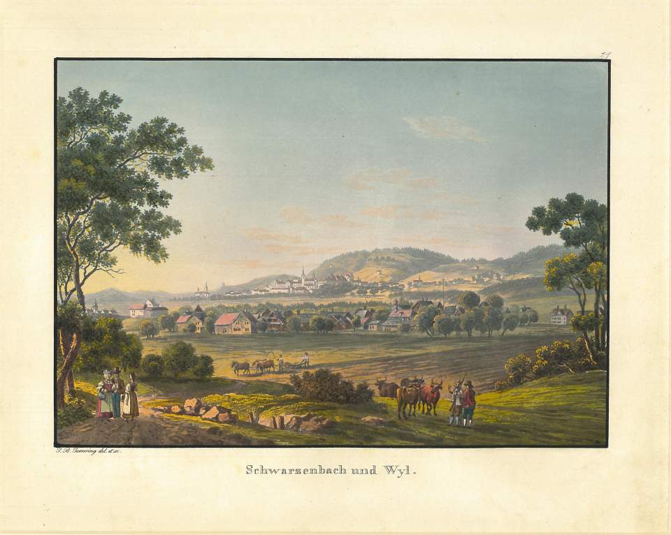Ansicht Schwarzenbach und Wil