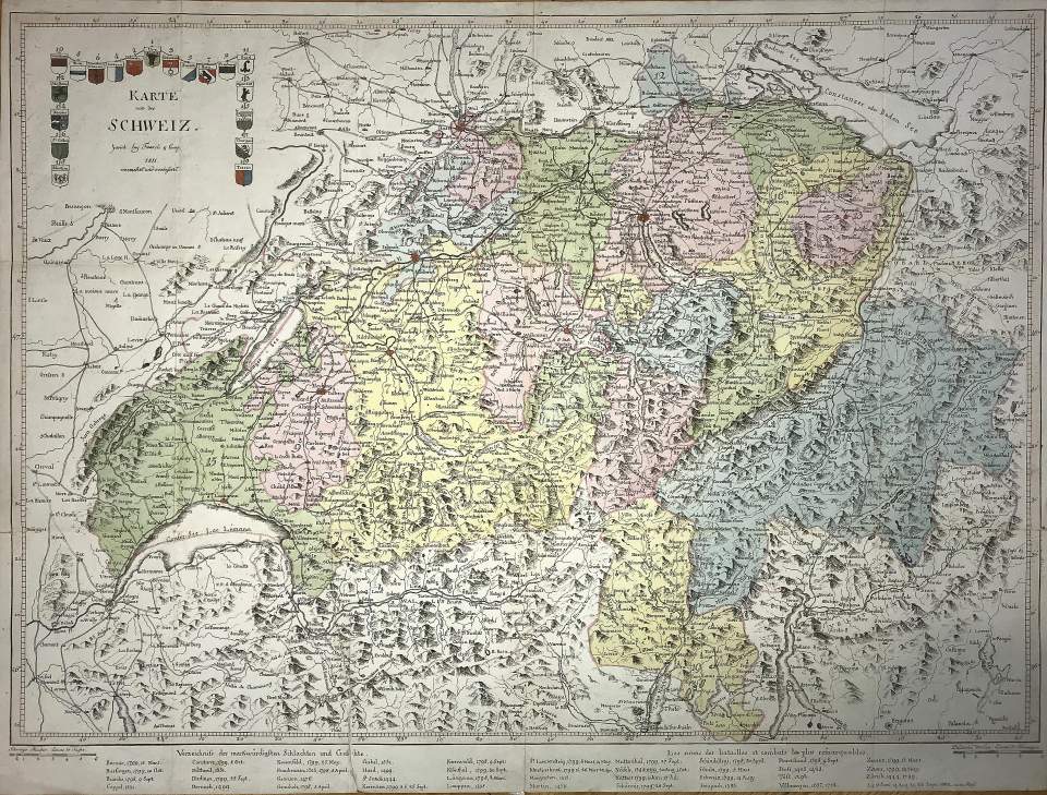 Karte der Schweiz