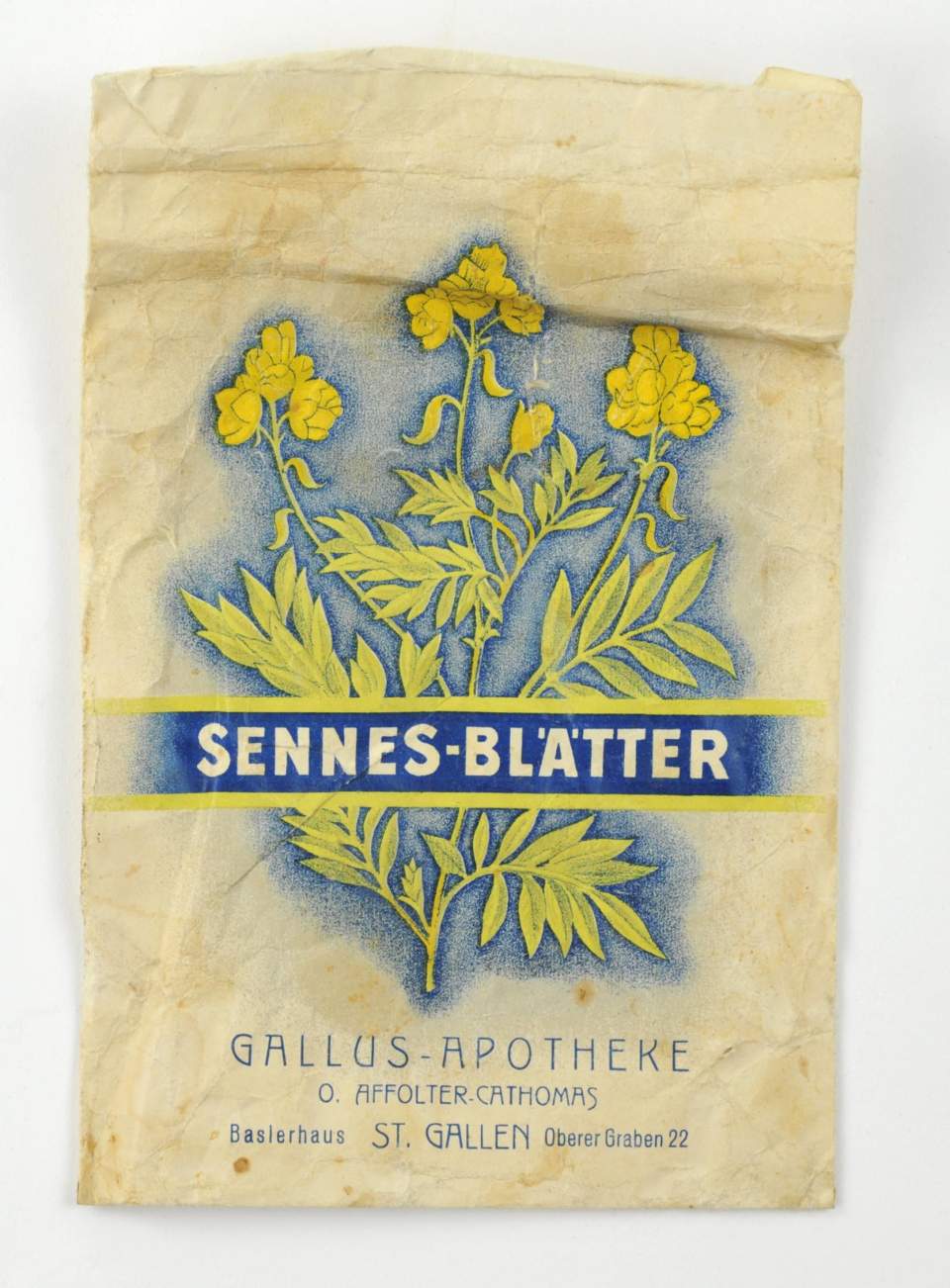 Papiertüte für Sennes-Blätter Tee