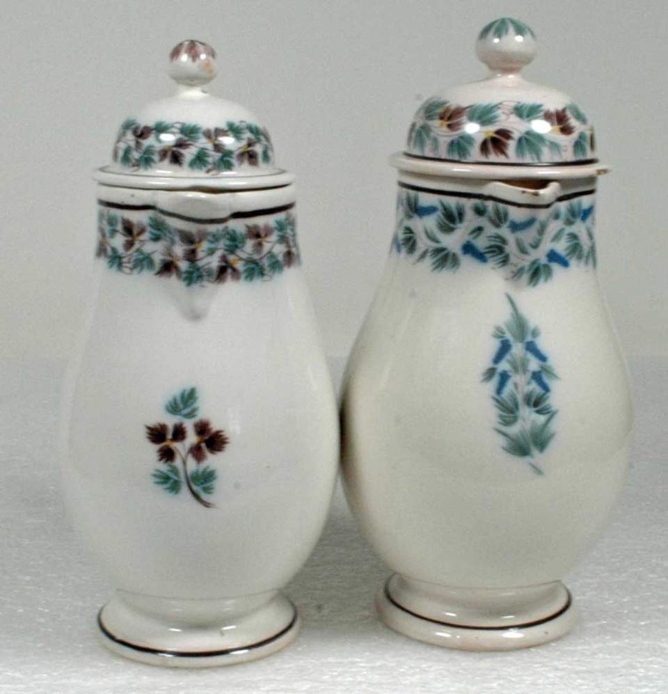 2 Fayence - Krüglein, Krug