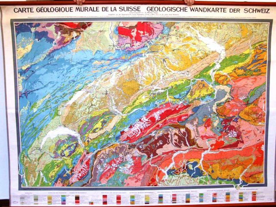 Wandkarte, Schulwandbild