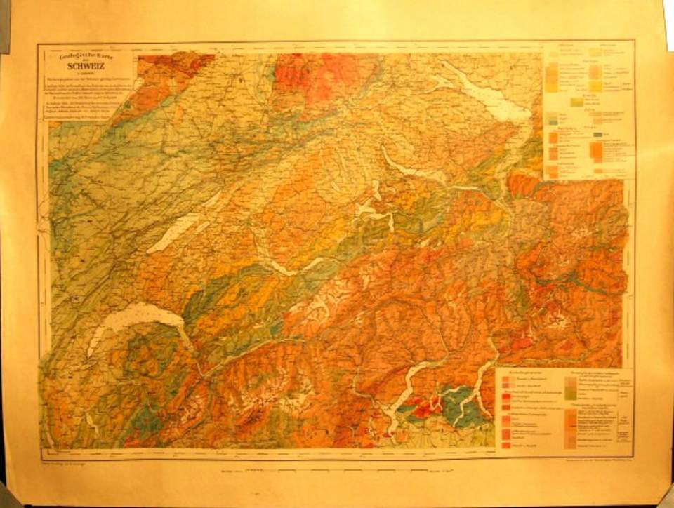 Landkarte, Wandkarte, Karte Schweiz