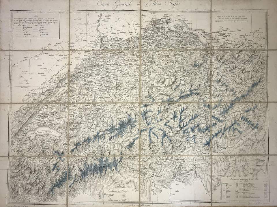 Karte der Schweiz