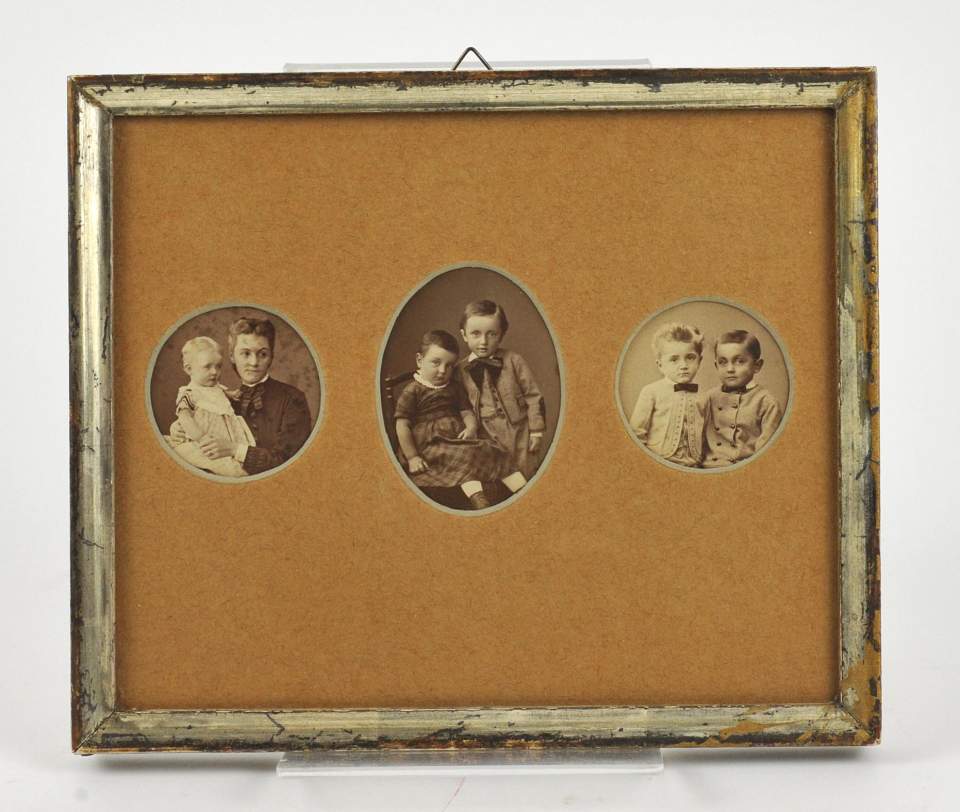 Drei Kinder-Porträts der Familie Jacob, St.Gallen