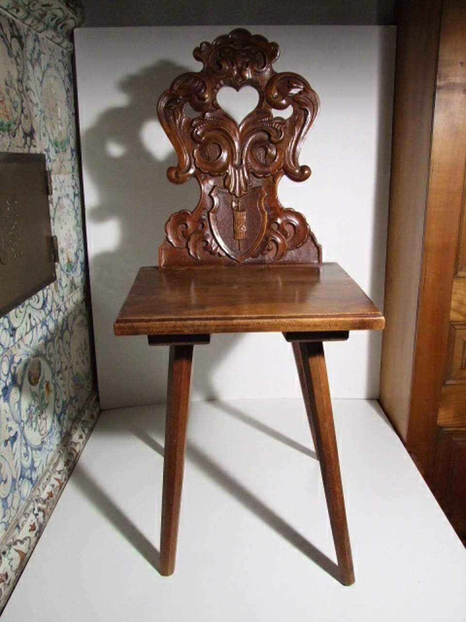 Stabelle der St.Galler Ärztin Frida Imboden-Kaiser mit dem Wappen des Kantons St. Gallen