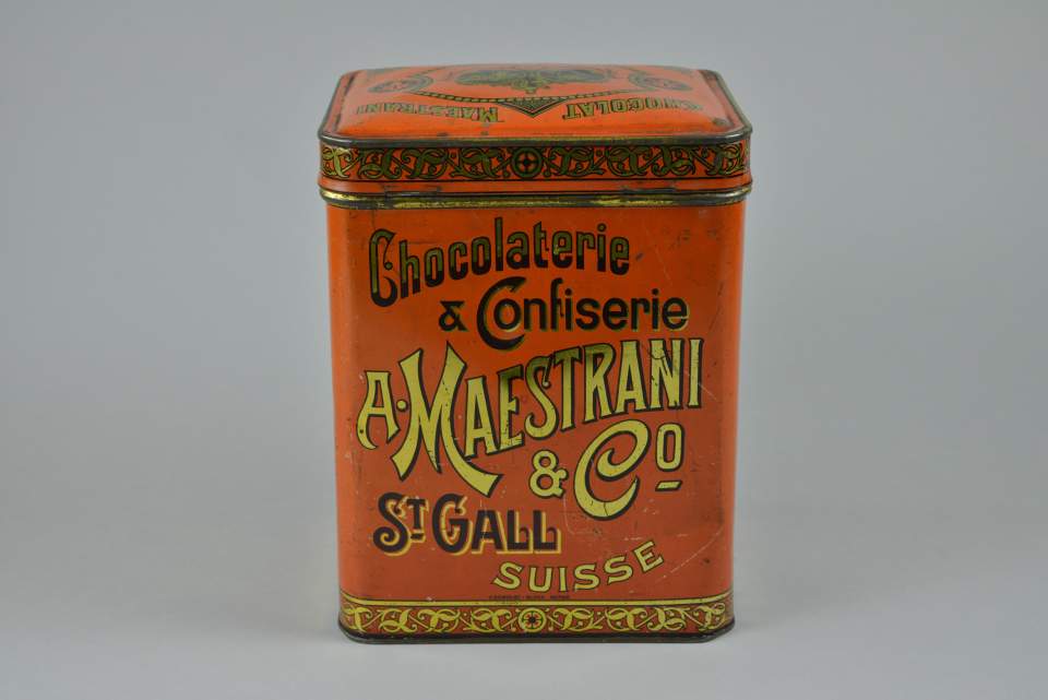 Blechdose Maestrani Cacao M. Maestrani & Co. St. Gall