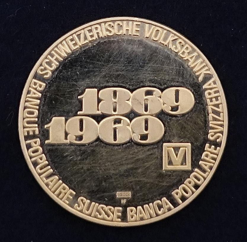 Erinnerungsmedaille 100 Jahre Schweizerische Volksbank