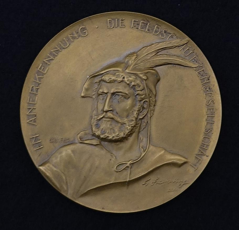 Medaille St. Gallisch Kantonales Schützenfest in Rorschach 1912 in Etui