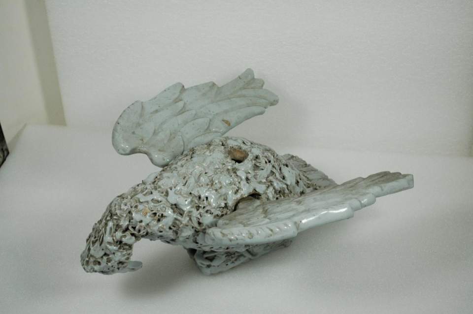 Vogel aus Keramik ( Adler?)