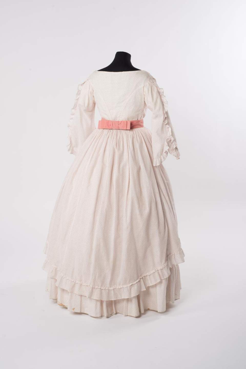 Sommerkleid, Damenkleid, Promenadenkleid mit zwei Oberteilen und Hut