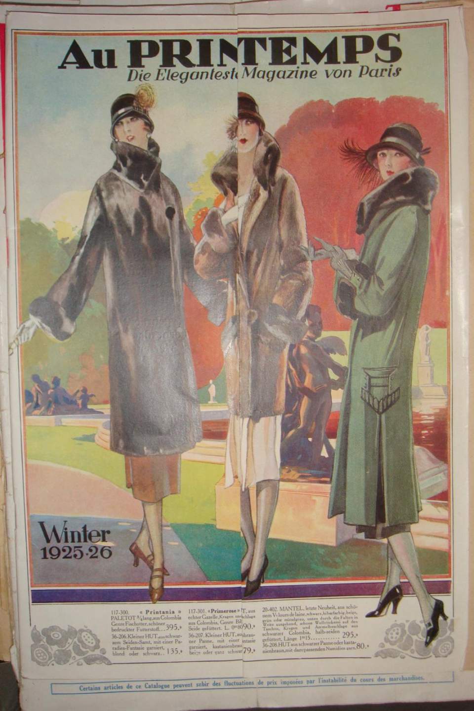 Modezeitschriften Au Printemps