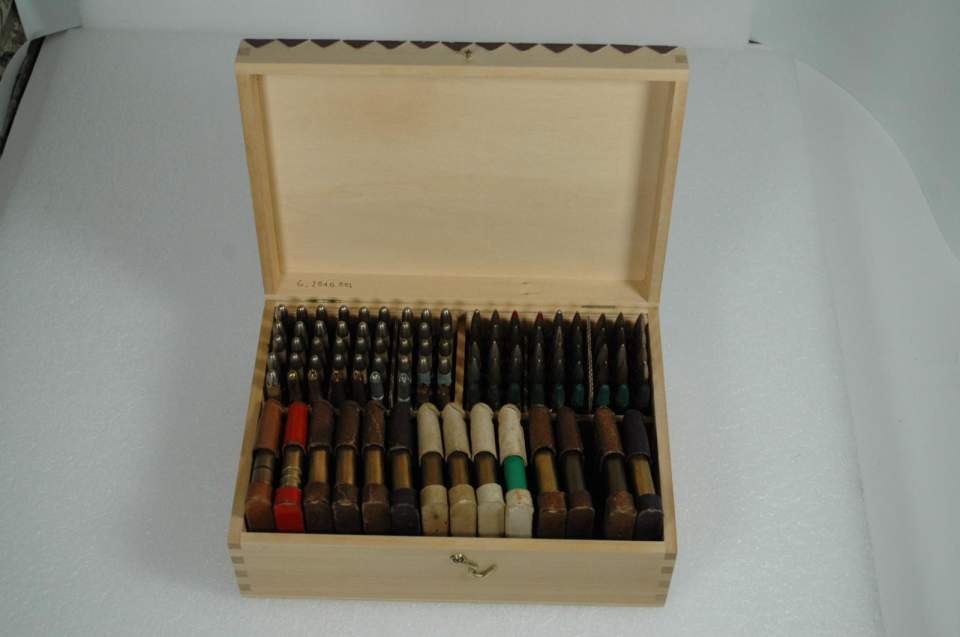 Sammlung Munition GP 1890 und GP11 in Holzkistchen