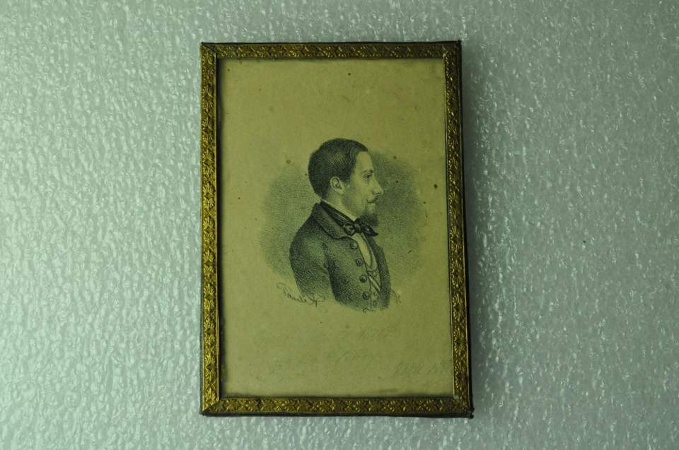 Bildnis eines unbekannten Studenten, Halle, Studienfreund des Dekans Daniel Wild (1825-1917)