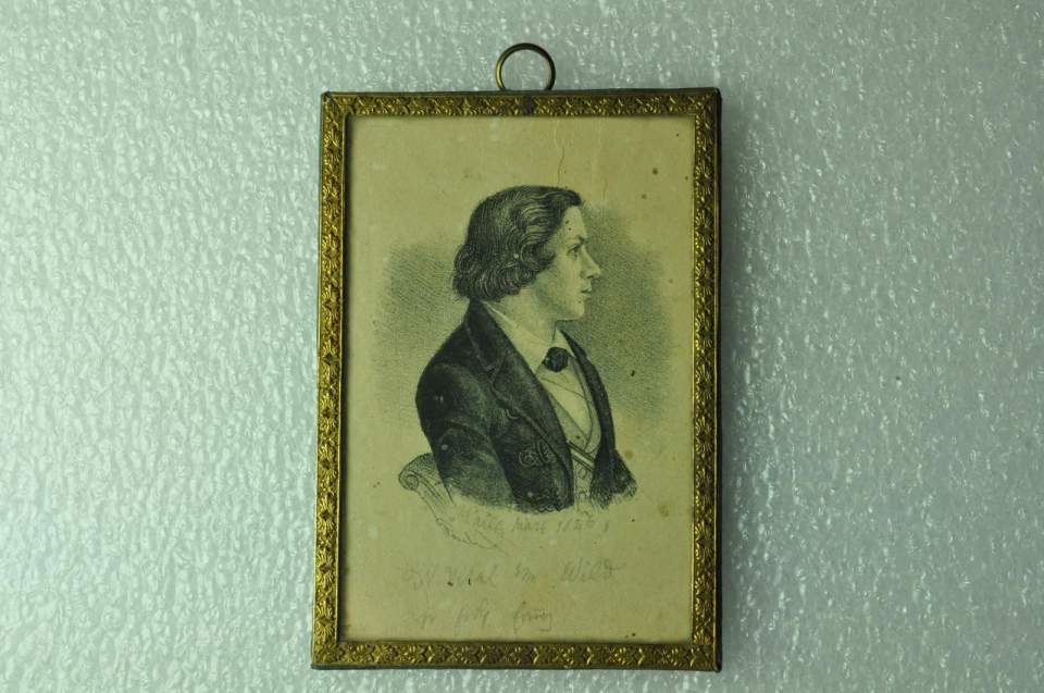 Bildnis des F. N. Vital, Halle, Studienfreund des Dekans Daniel Wild (1825-1917)