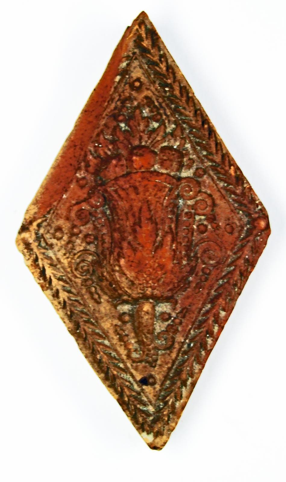 Gebäckmodel Raute mit Knospe, Bibermodel