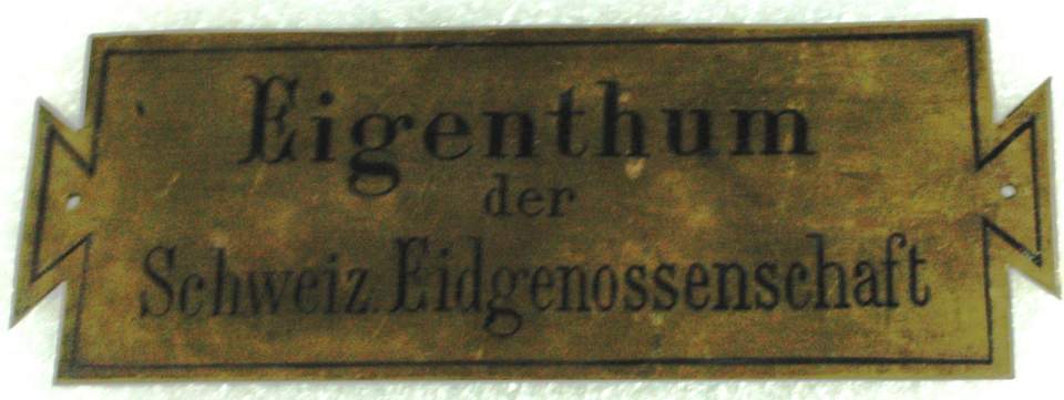 5 Kupferstichplatten, Eigenthum der Schweiz. Eidgenossenschaft