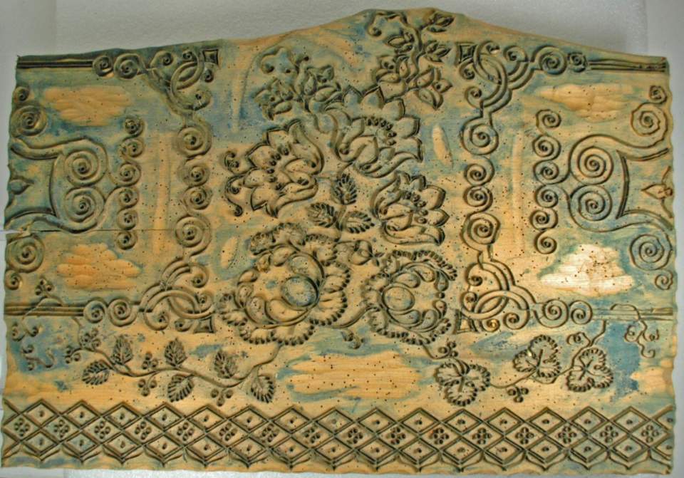 Druckstock, Blumen Ornamente