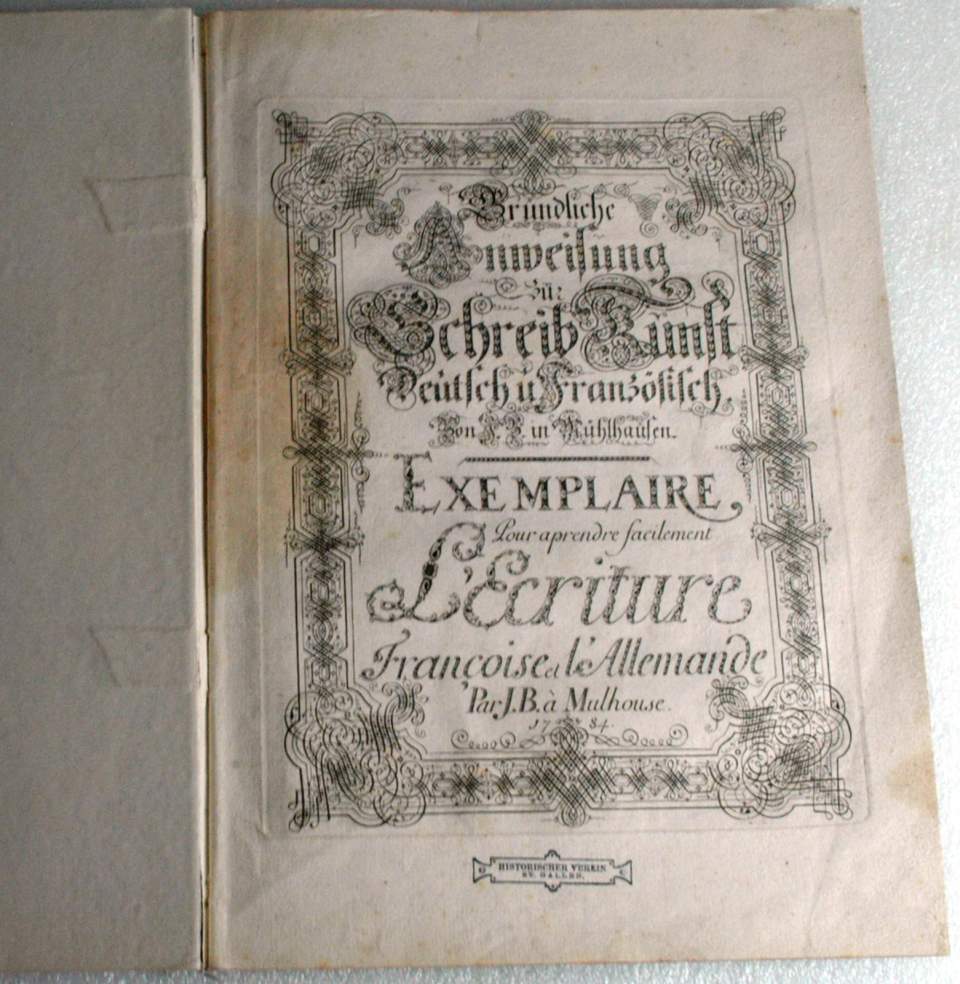 Schreiblehrbuch deutsch/ französisch