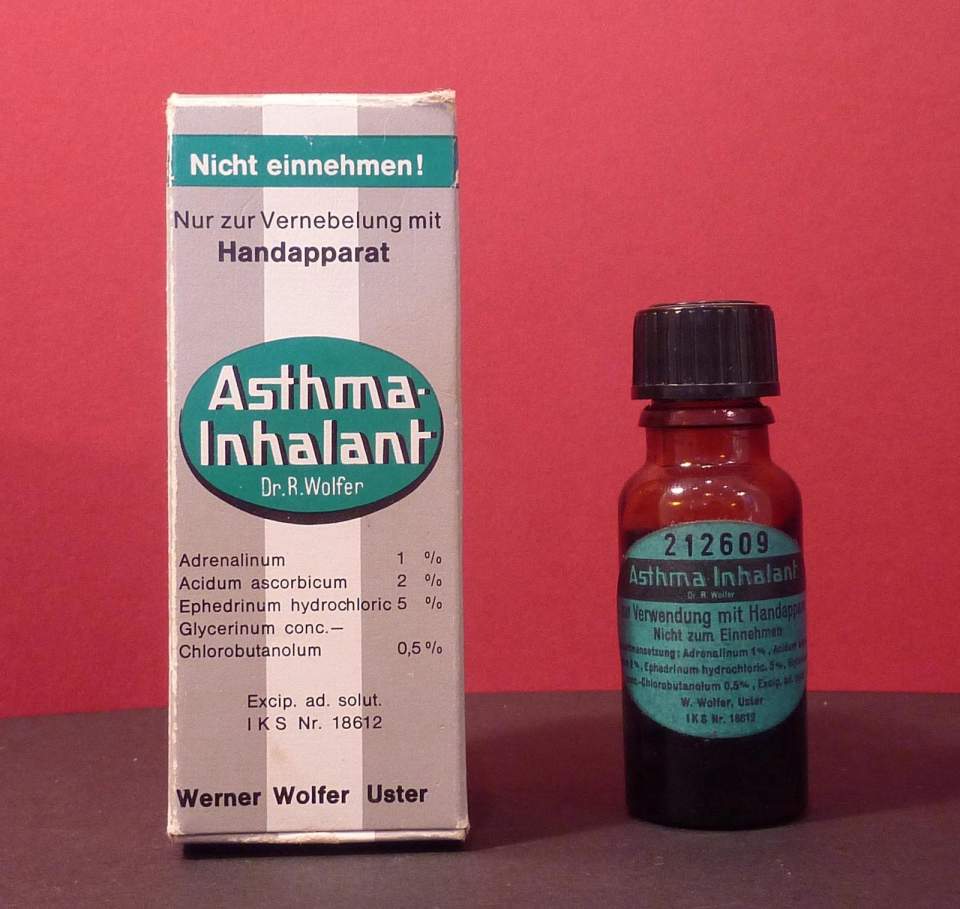 Antiasmathische Medikamente für Wolfer Inhalator