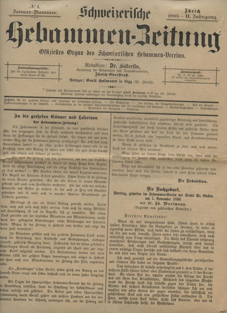 Schweizerische Hebammen - Zeitung