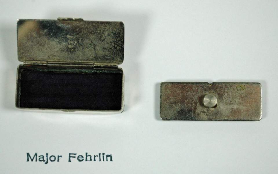 Stempel mit Kästchen Major Fehrlin - Schweizer