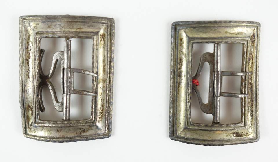 1 Paar Schuhschnallen, Silber