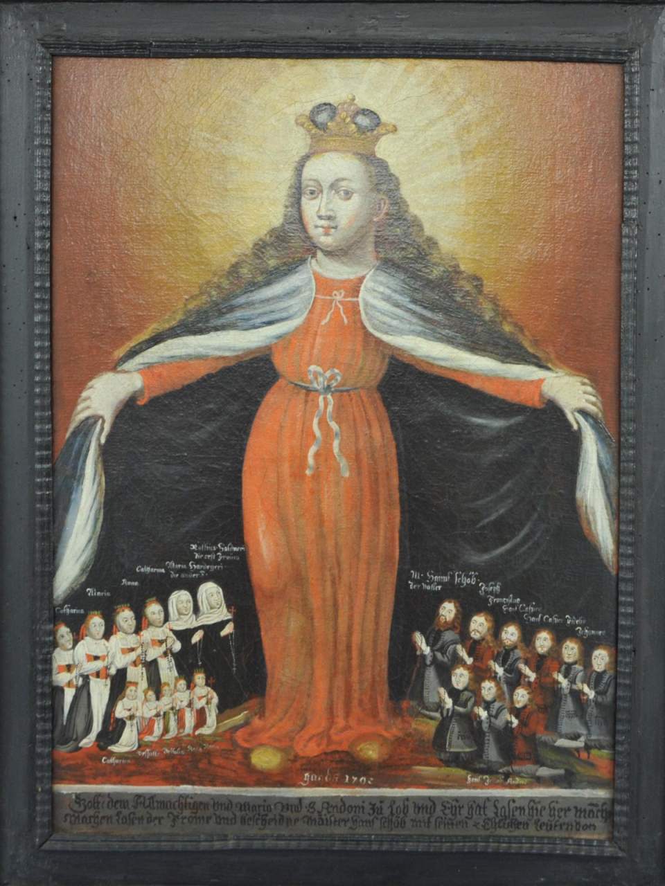 Votivbild, Madonna mit Schutzmantel