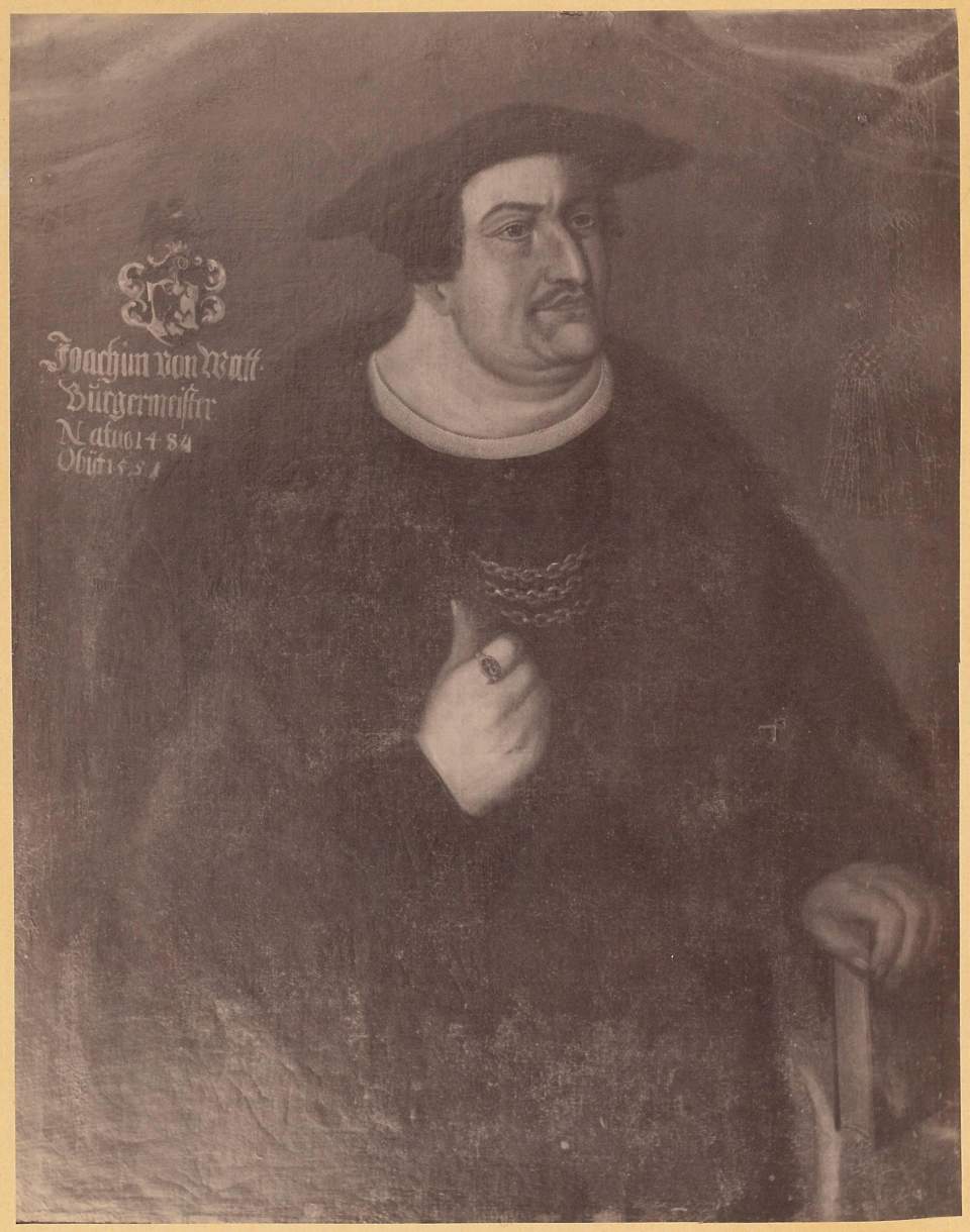 Fotografie des Gemäldes Joachim v. Watt
