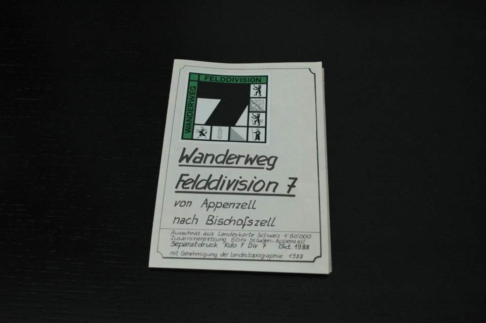Wanderkarte Felddivision 7 