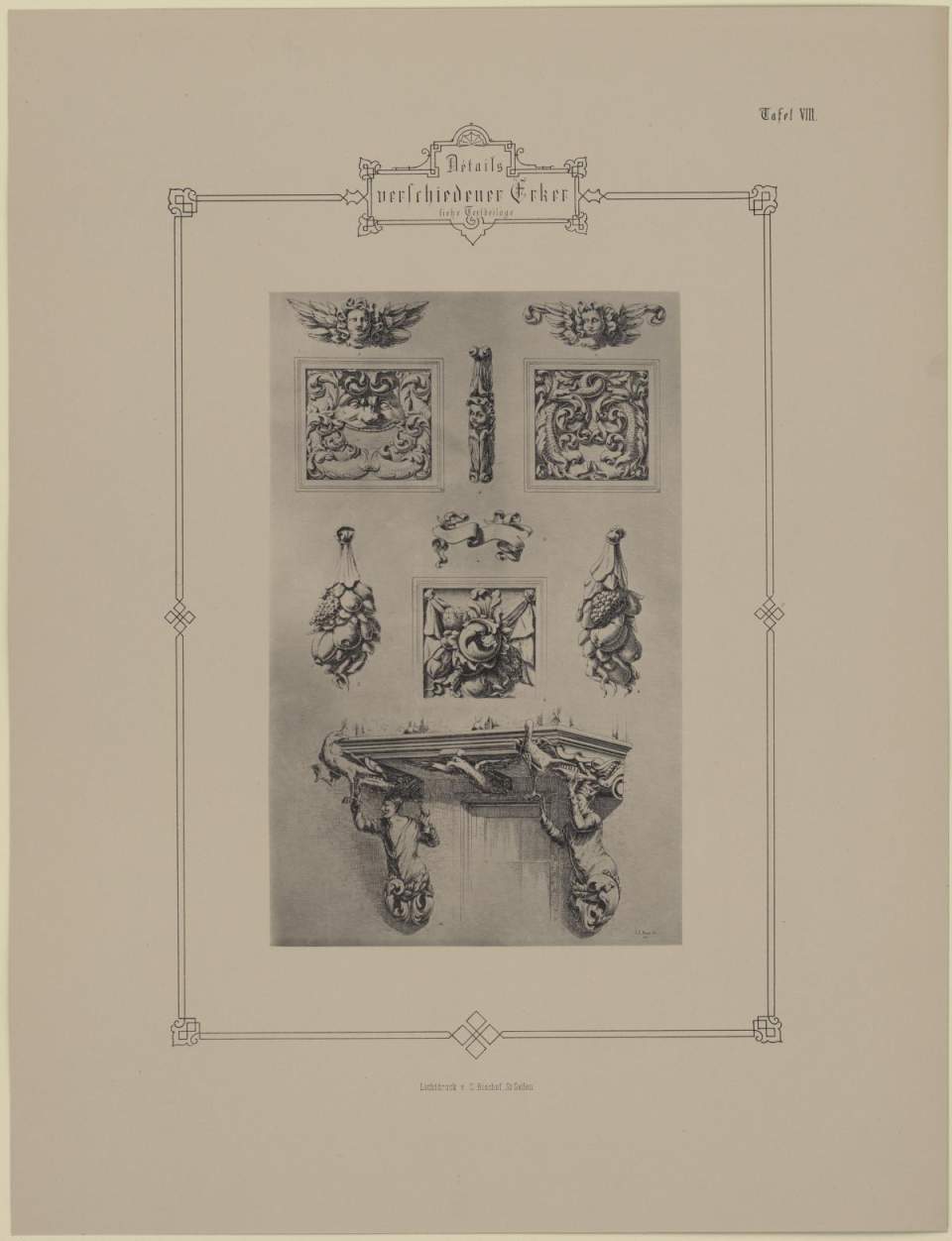 Details Erker aus Die Erker der Stadt St. Gallen
