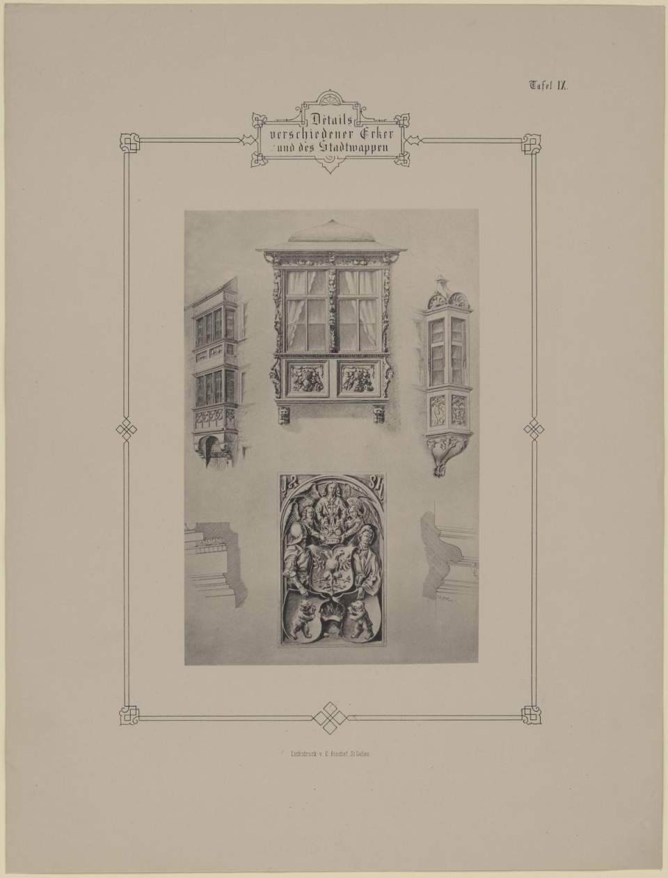 Stadtwappen aus Die Erker der Stadt St. Gallen