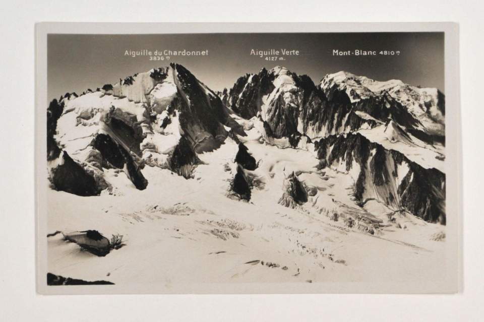Postkarte Mont Blanc aus Besitz Walter Früh