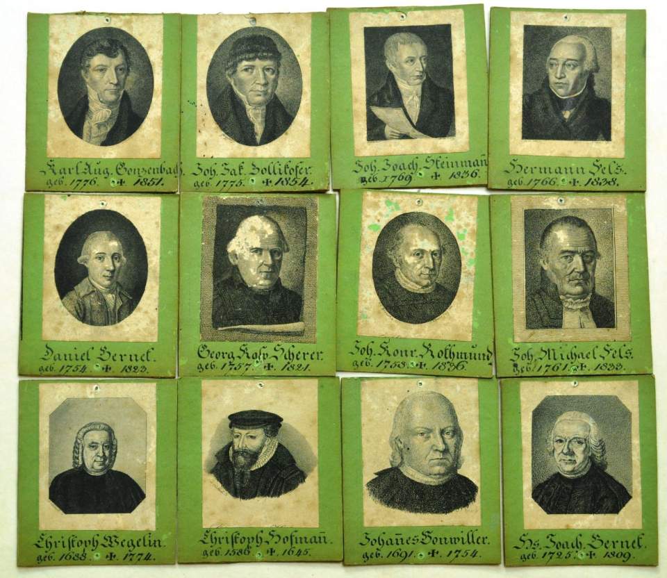 Portraits berühmter St. Galler 18. und 19. Jahrhundert