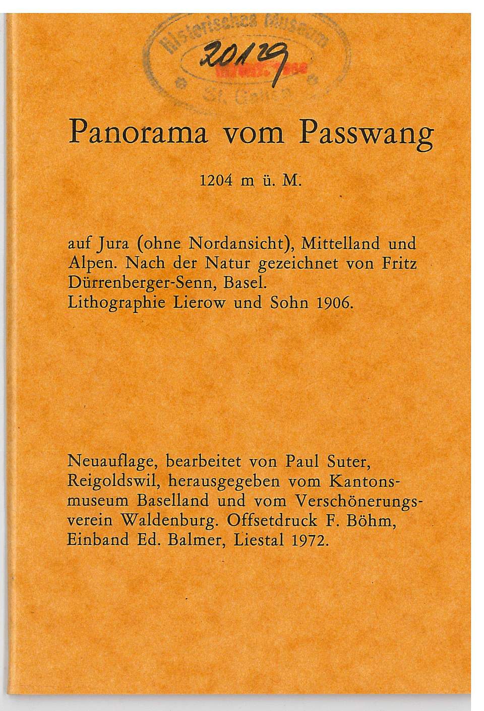 Panorama vom Passwang auf Jura, Mittelland und Alpen