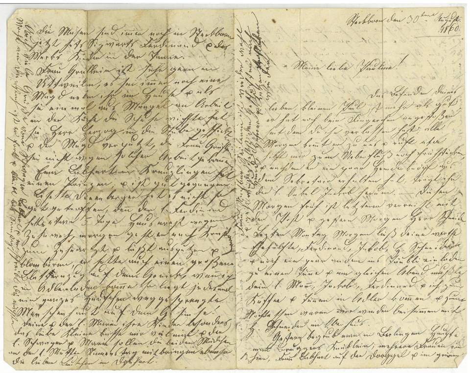 Brief von Dorothea Pauline Labhart-Wüger (30.August 1860), Steckborn
