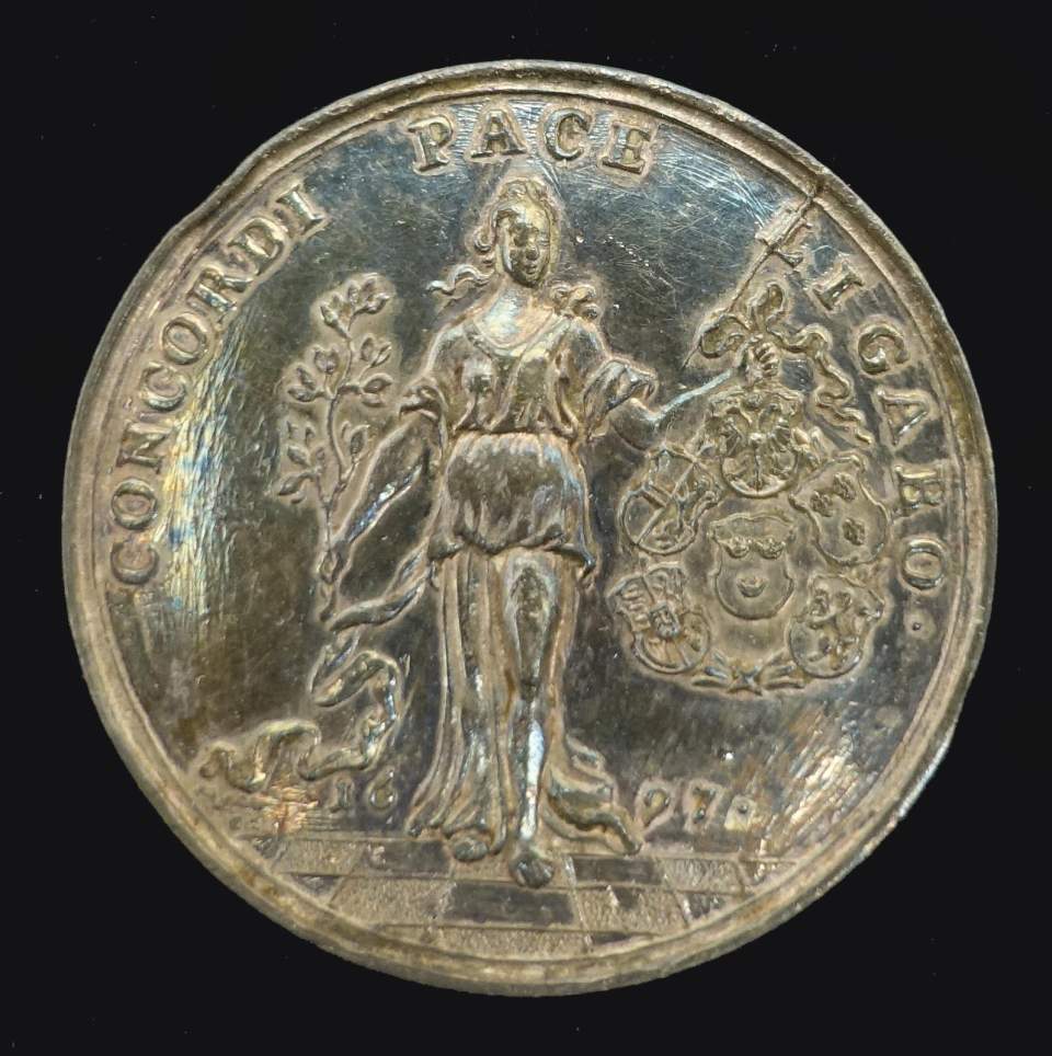 Medaille Frieden v. Ryswick zwischen Frankreich und den Augsburger Alliierten