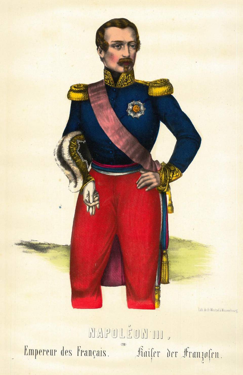Lithografie: Napoléon III.
