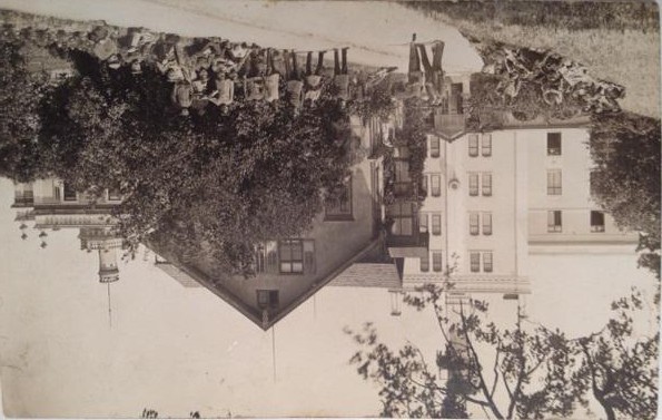 vier Postkarten, Ansichtskarten, Internierte Kurhaus Oberwaid und in der Stadt St. Gallen